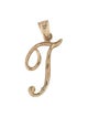 Pendant 10K Cursive Initial 'T' Pendant