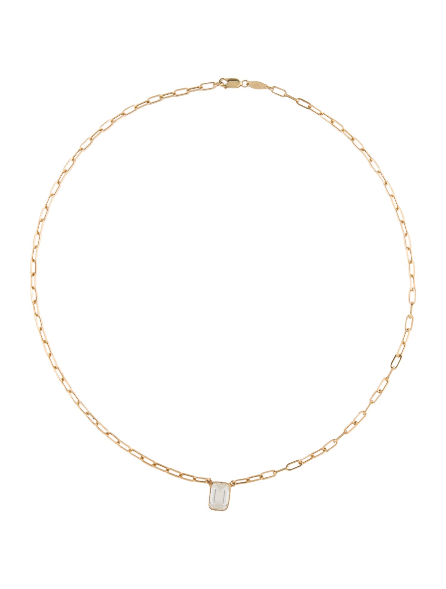 Pendant 14K 2.01ct Lab-Grown Diamond Solitaire Pendant Necklace