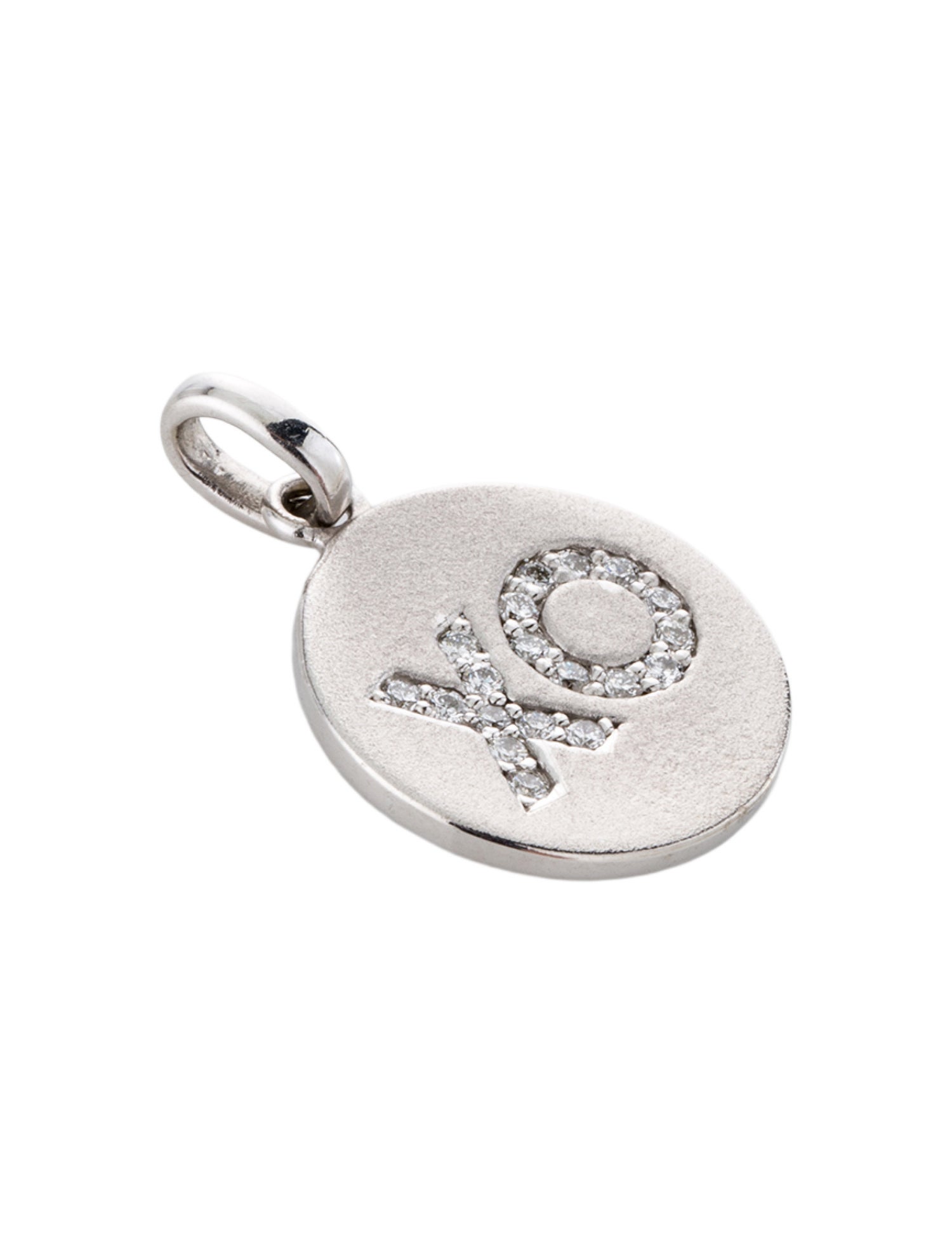 Pendant 14K Diamond 'XO' Pendant