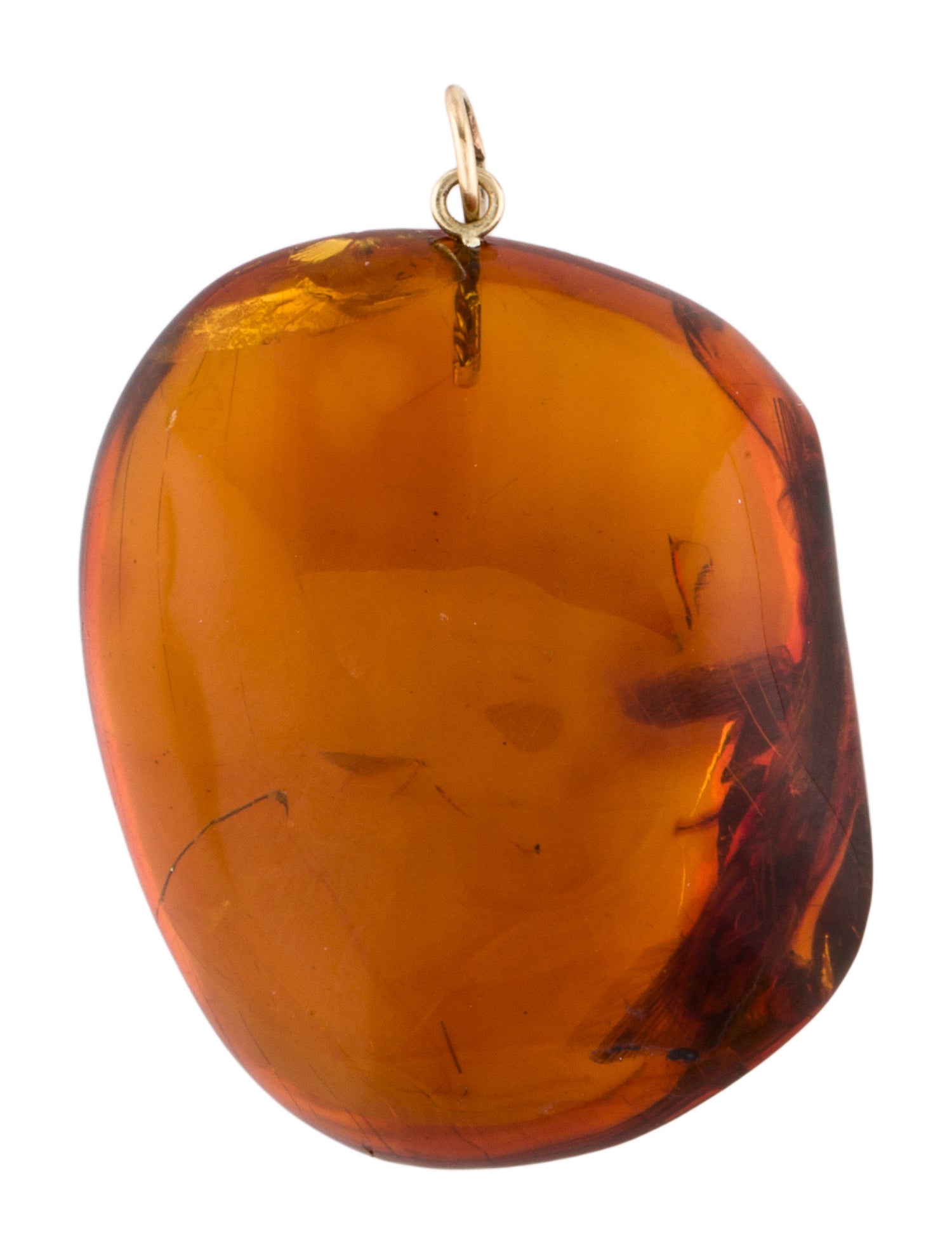 Pendant 14K Amber