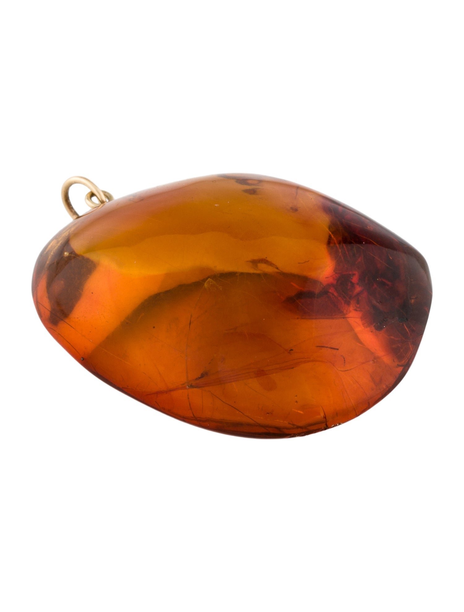 Pendant 14K Amber