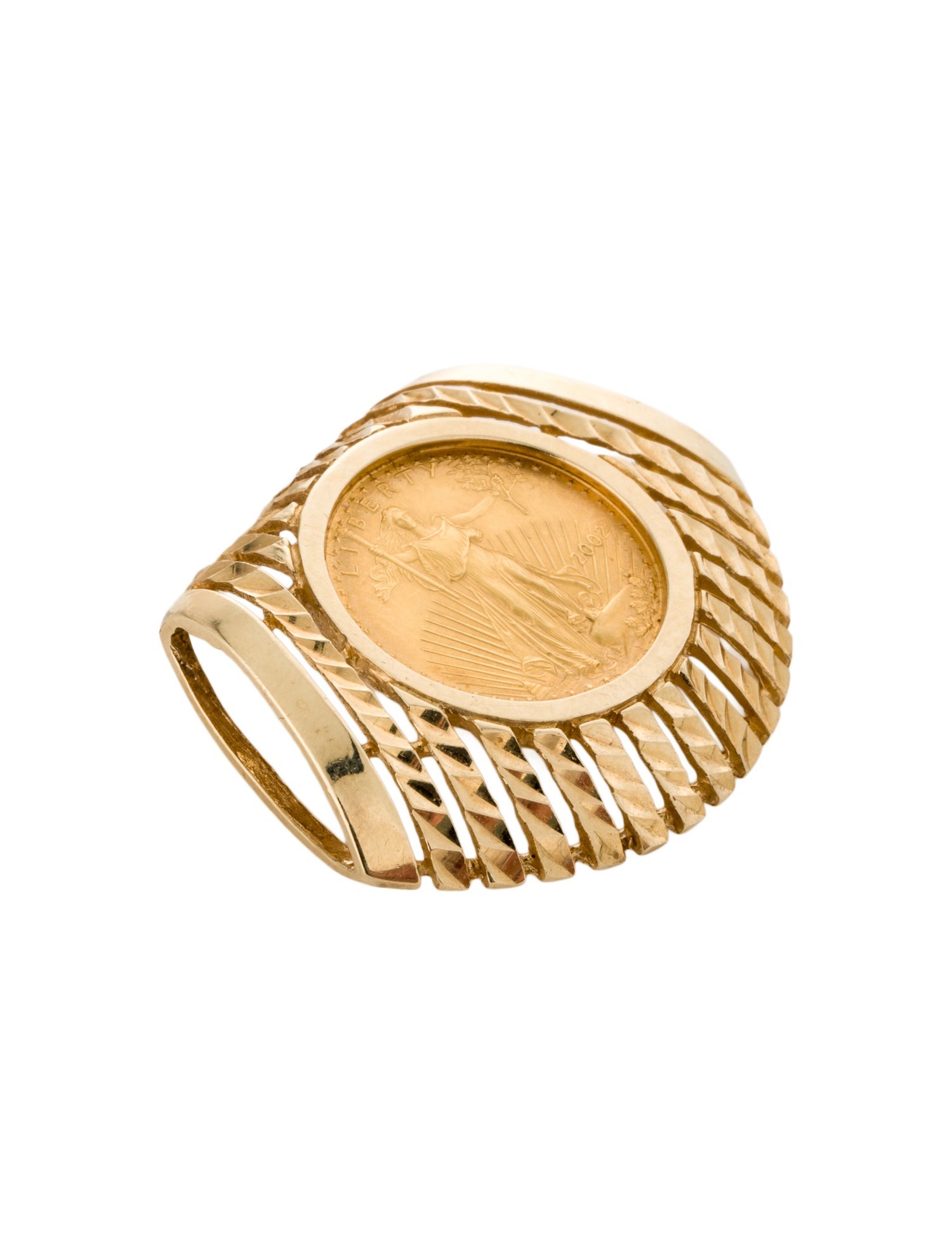 Pendant United States Liberty Coin Slider Pendant