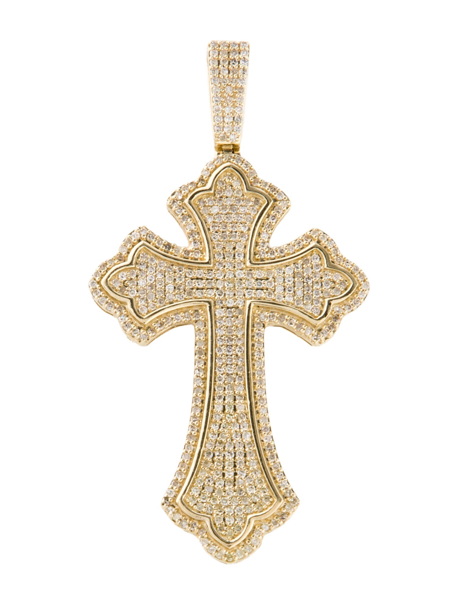 Pendant 14K 1.25ctw Diamond Cross