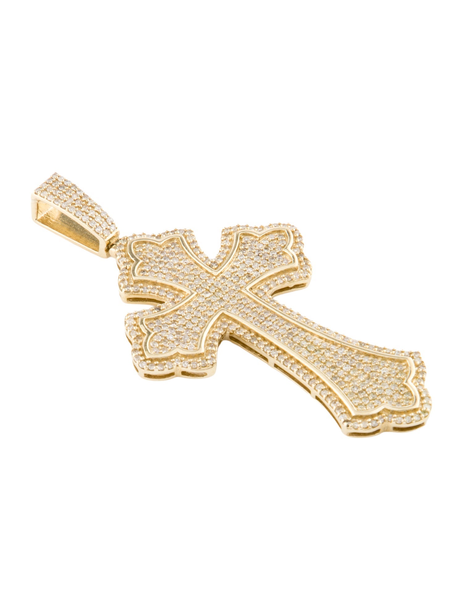 Pendant 14K 1.25ctw Diamond Cross