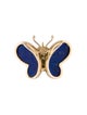 Pendant 14K Lapis Lazuli & Diamond Butterfly Pendant