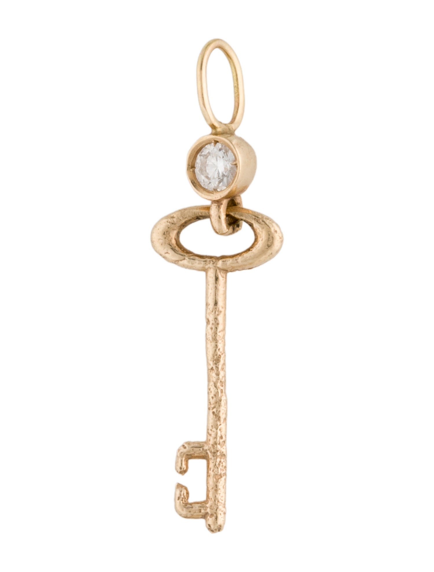 Pendant 14K Diamond Key Pendant
