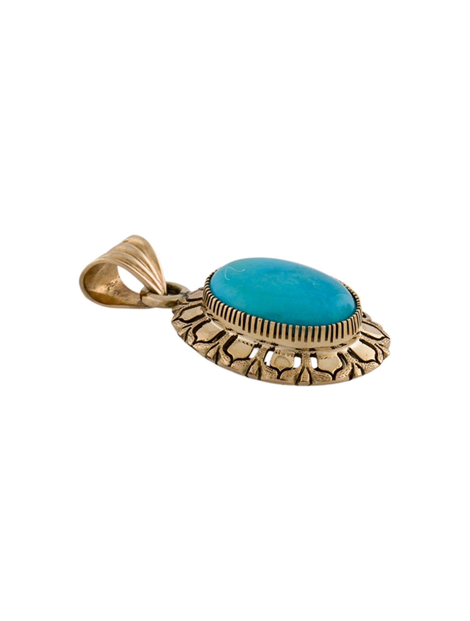 Pendant 14K Turquoise