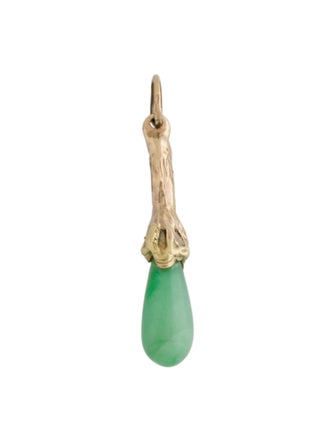 Pendant 14K Dyed Jadeite Drop Pendant
