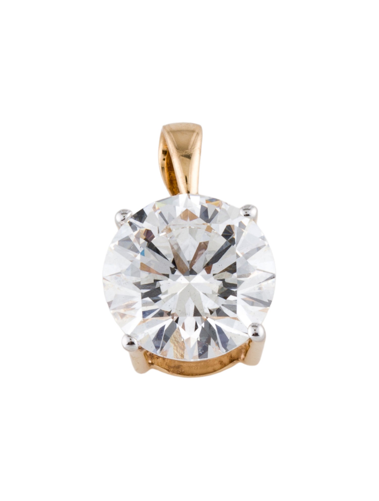 Pendant 14K 4.01ct Lab-Grown Diamond Pendant
