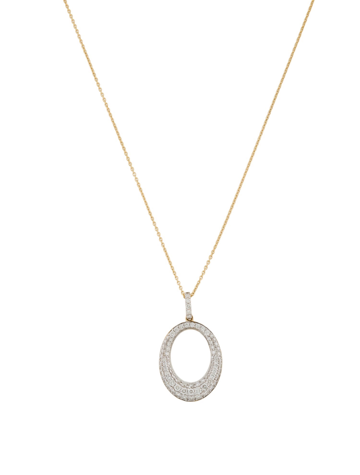 Pendant 14K 1.00ctw Diamond Pendant Necklace