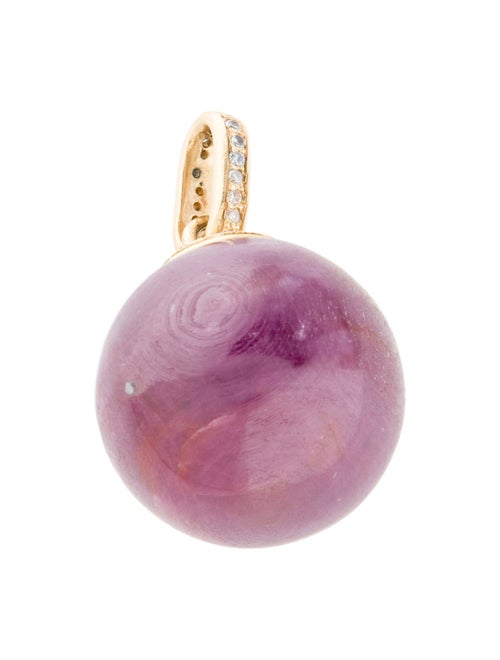 Pendant 18K Ruby & Diamond Pendant