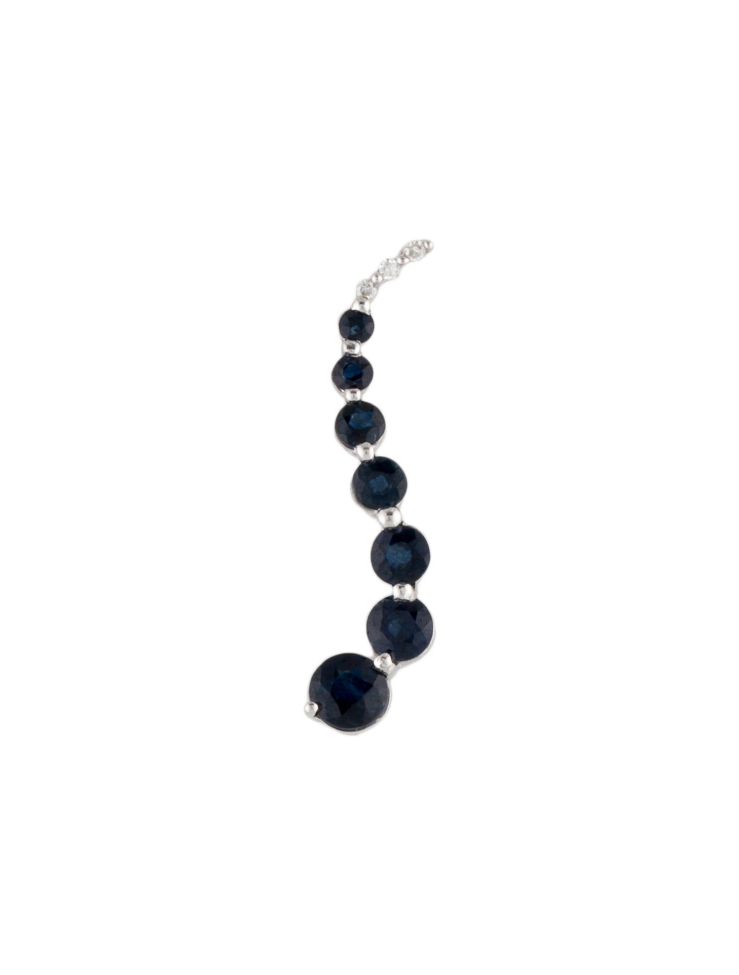 Pendant 14K Sapphire & Diamond