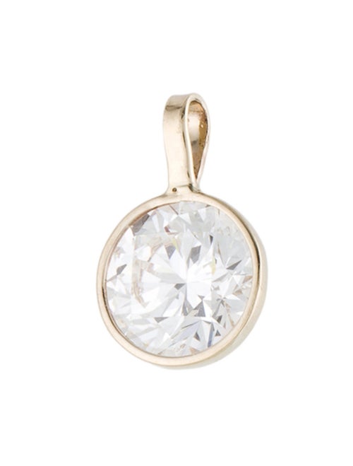 Pendant 14K 3.09ct Lab-Grown Diamond Solitaire Pendant