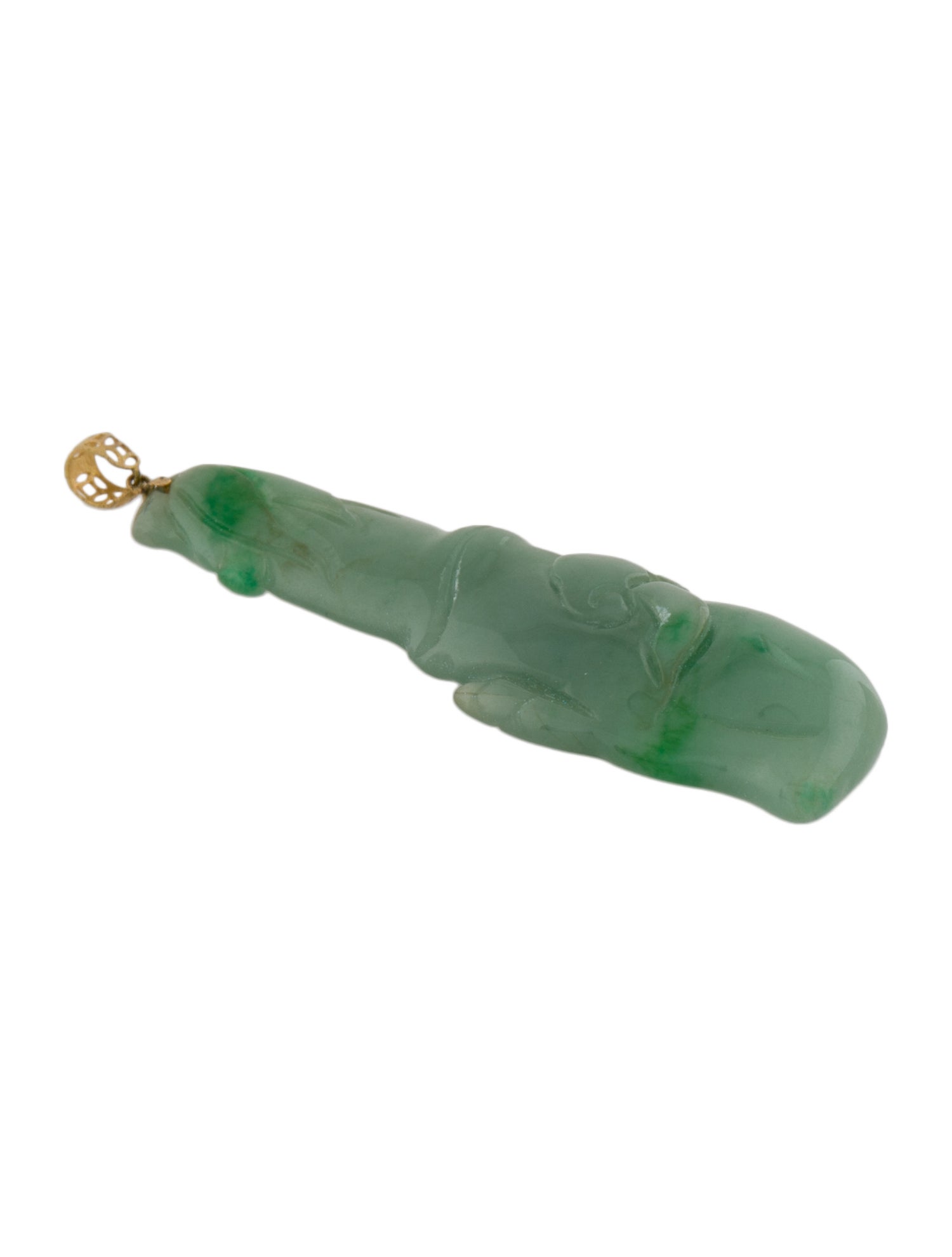 Pendant 18K Dyed Jadeite Carved