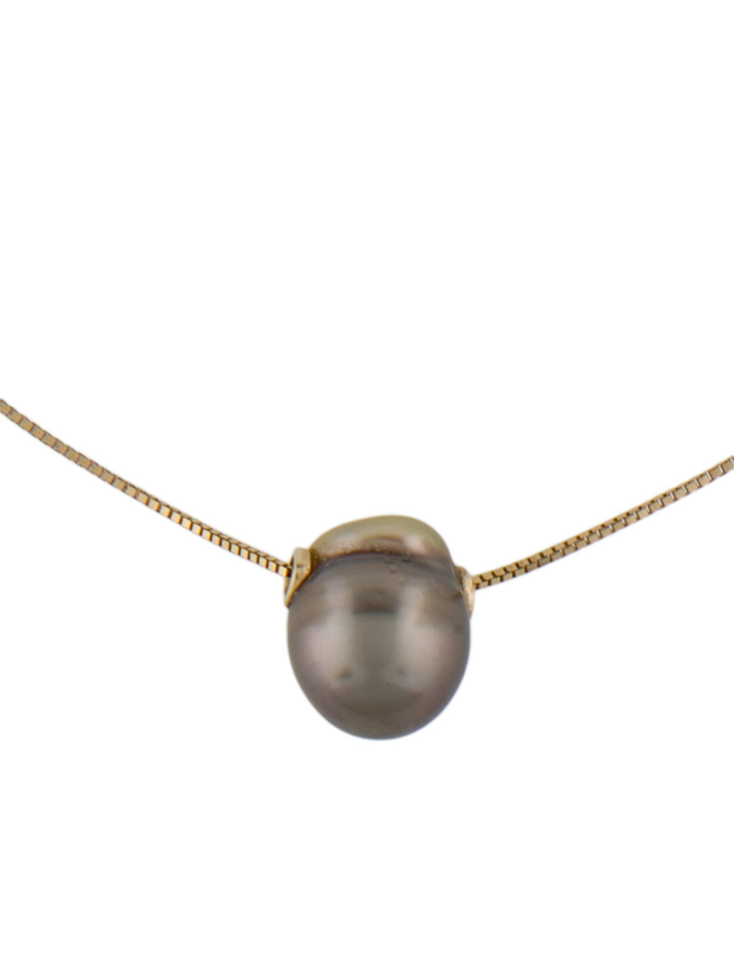 Pendant 18K Pearl & Diamond Pendant Necklace