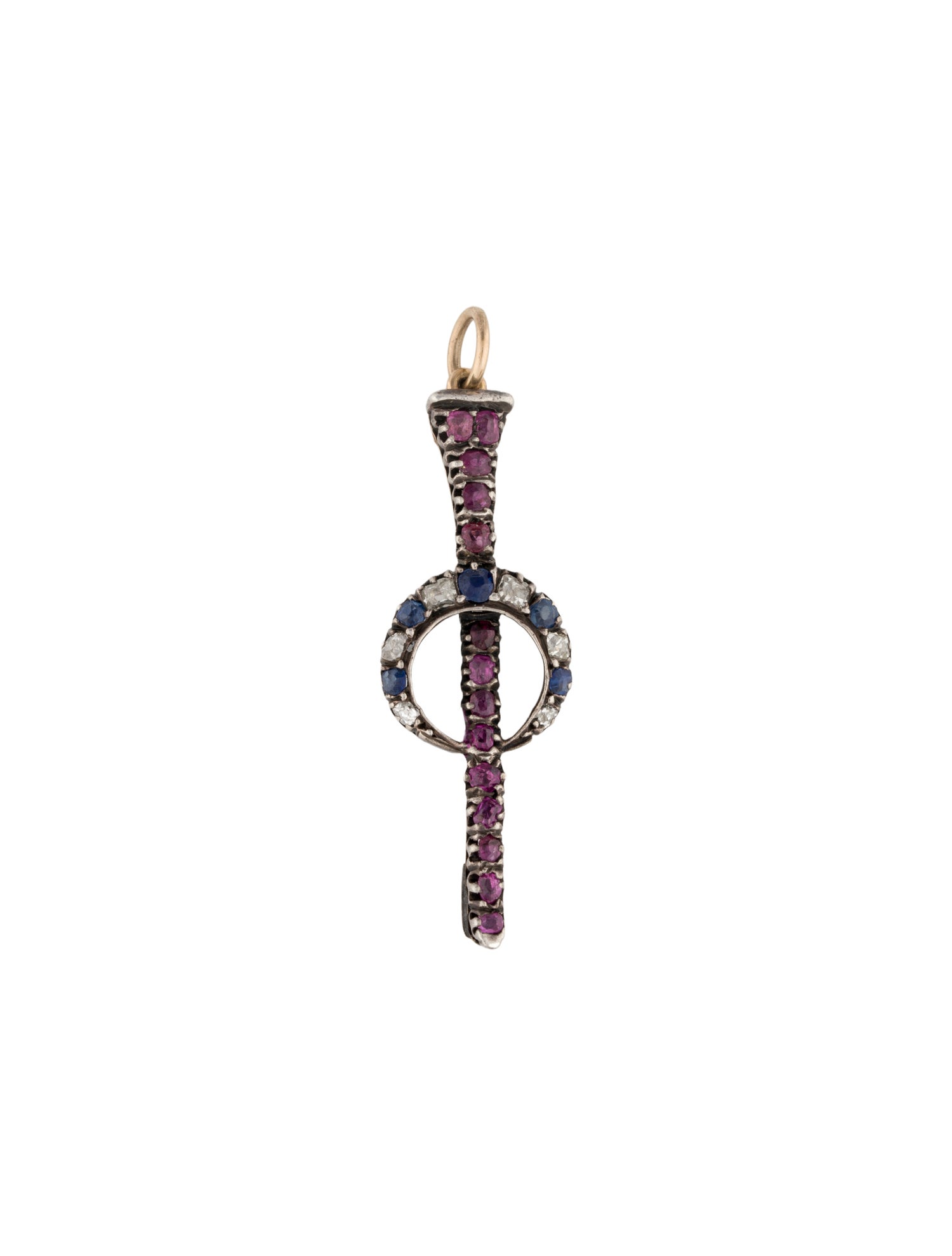 Pendant Vintage Diamond & Sapphire