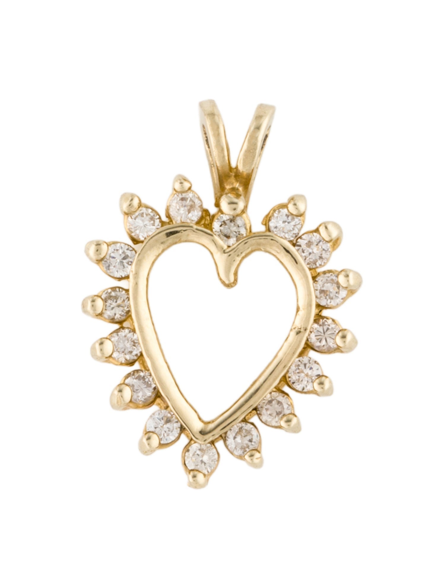 Pendant 14K Diamond Heart Pendant