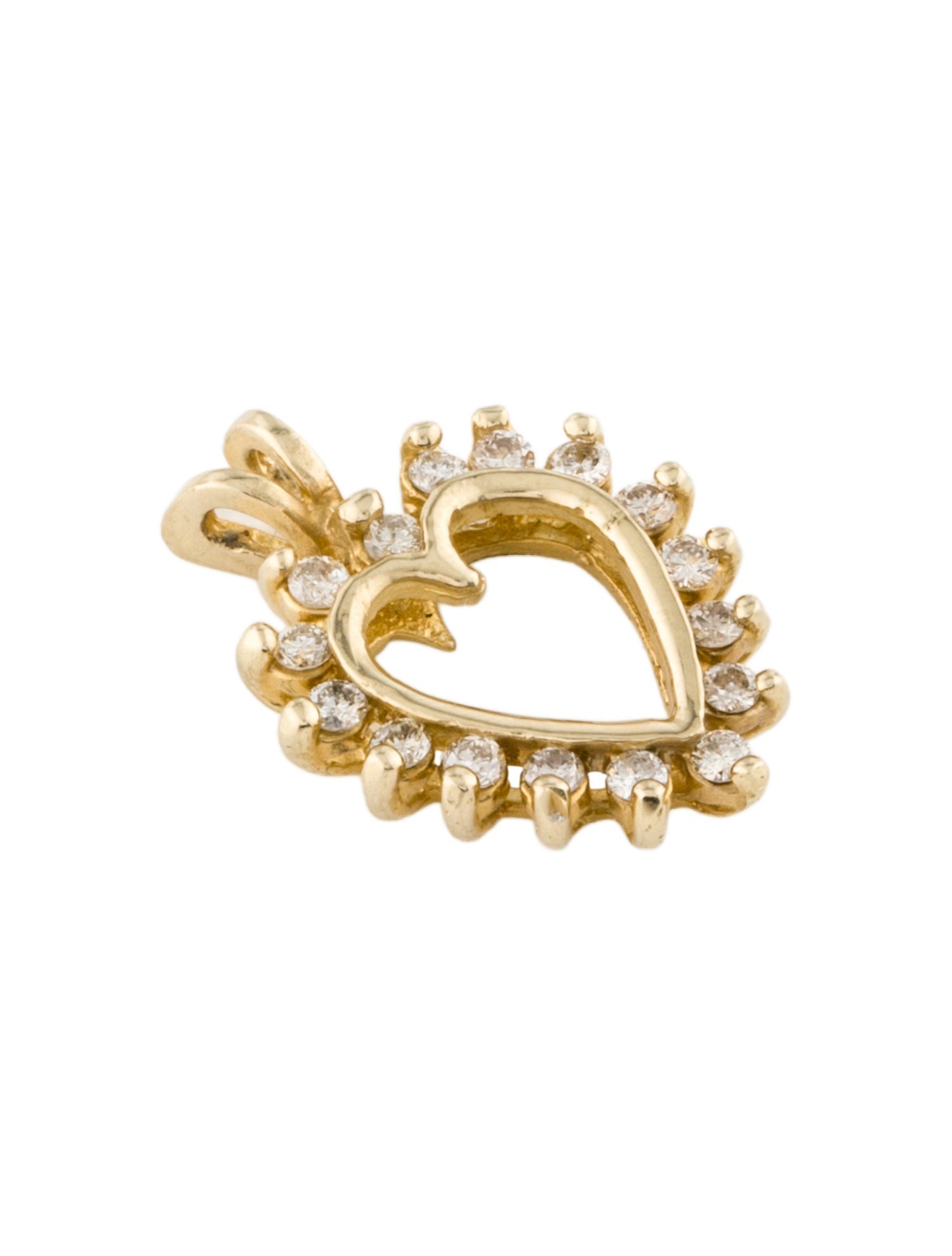 Pendant 14K Diamond Heart Pendant
