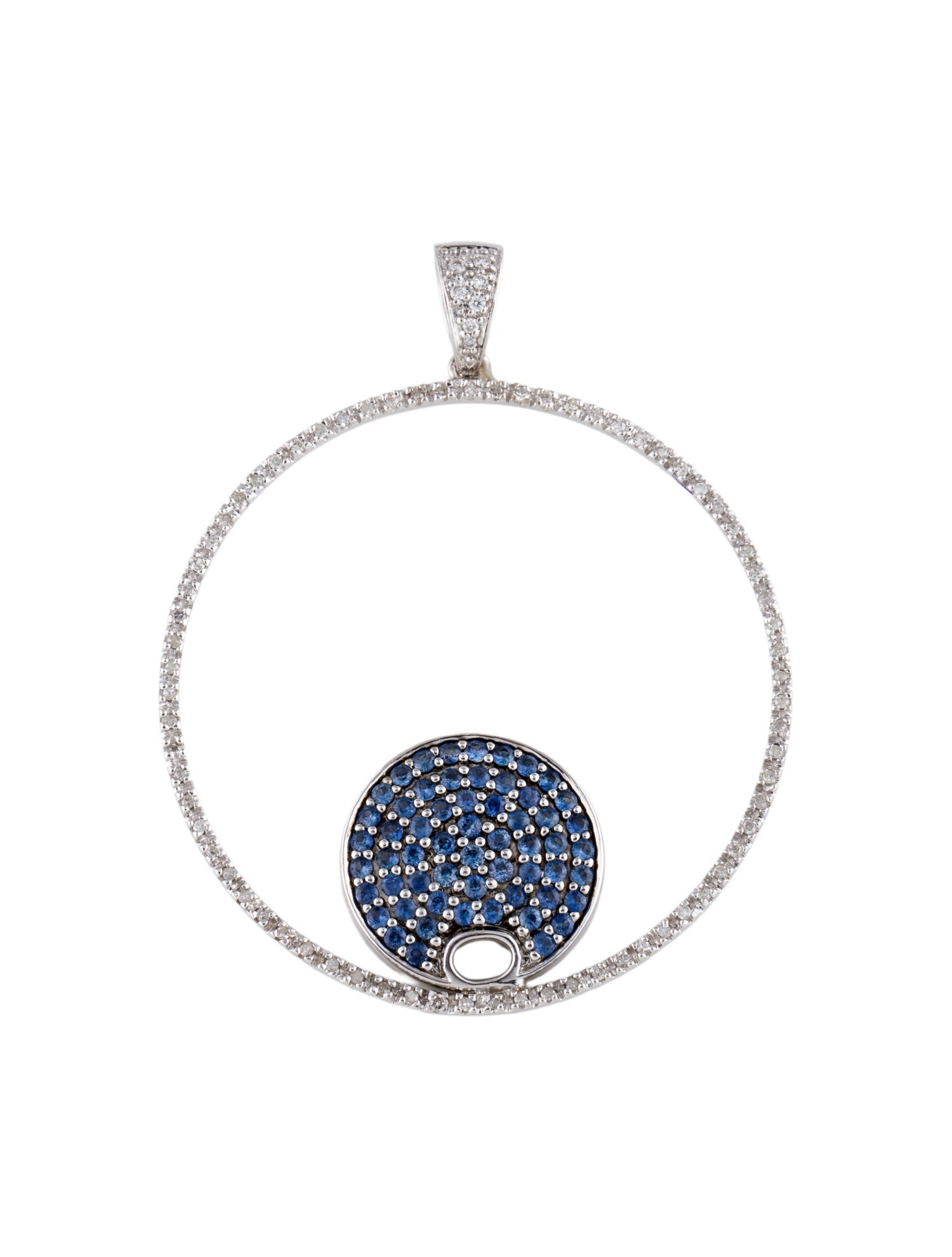 Pendant Sapphire & Diamond Enhancer