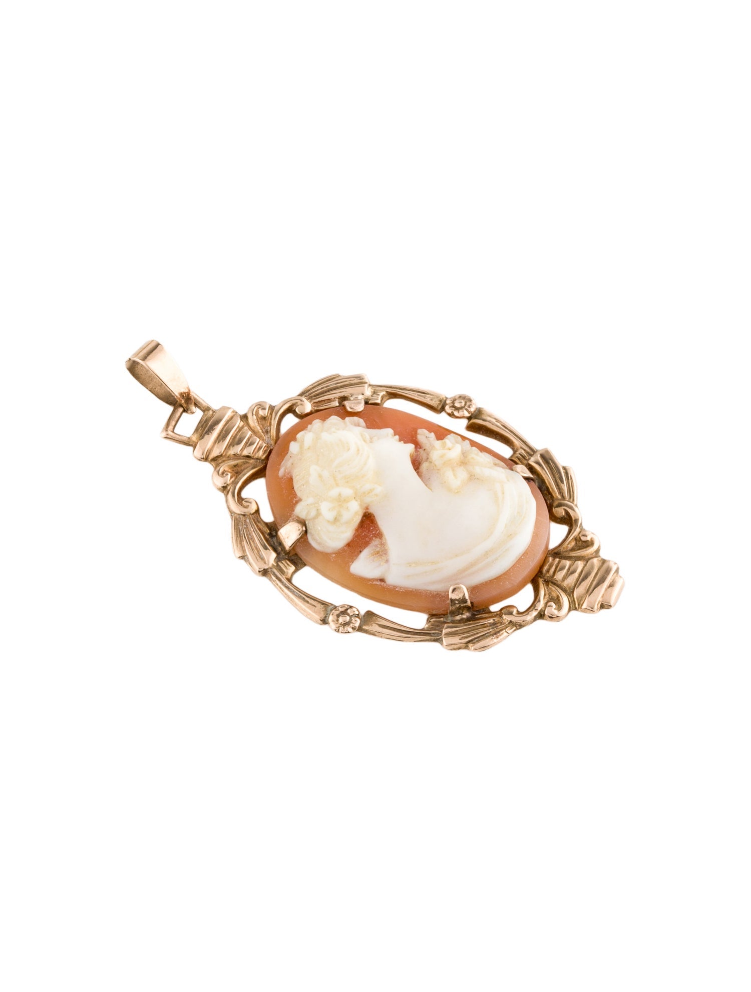 Pendant 10K Shell Cameo
