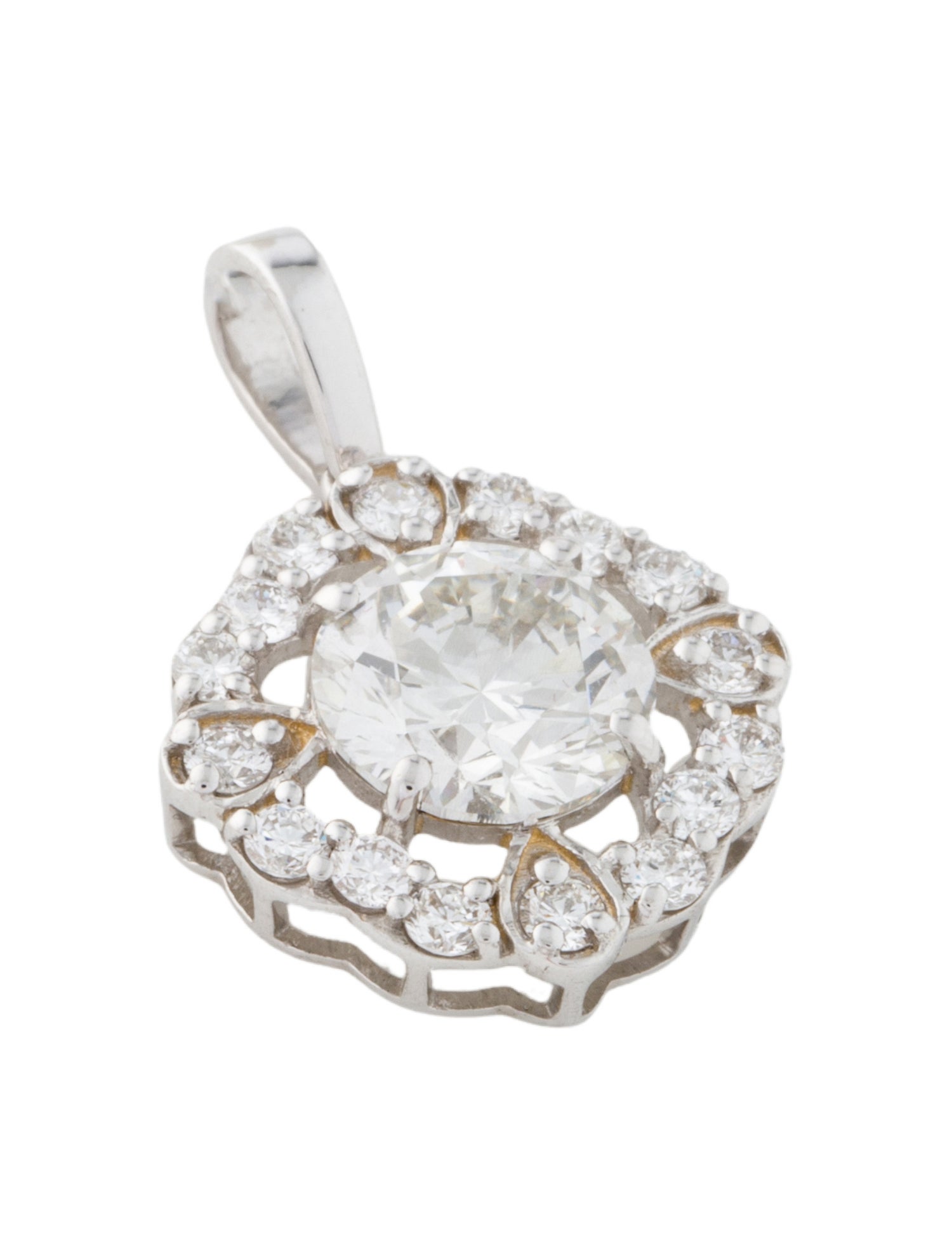 Pendant 14K 1.99ctw Lab-Grown Diamond Pendant