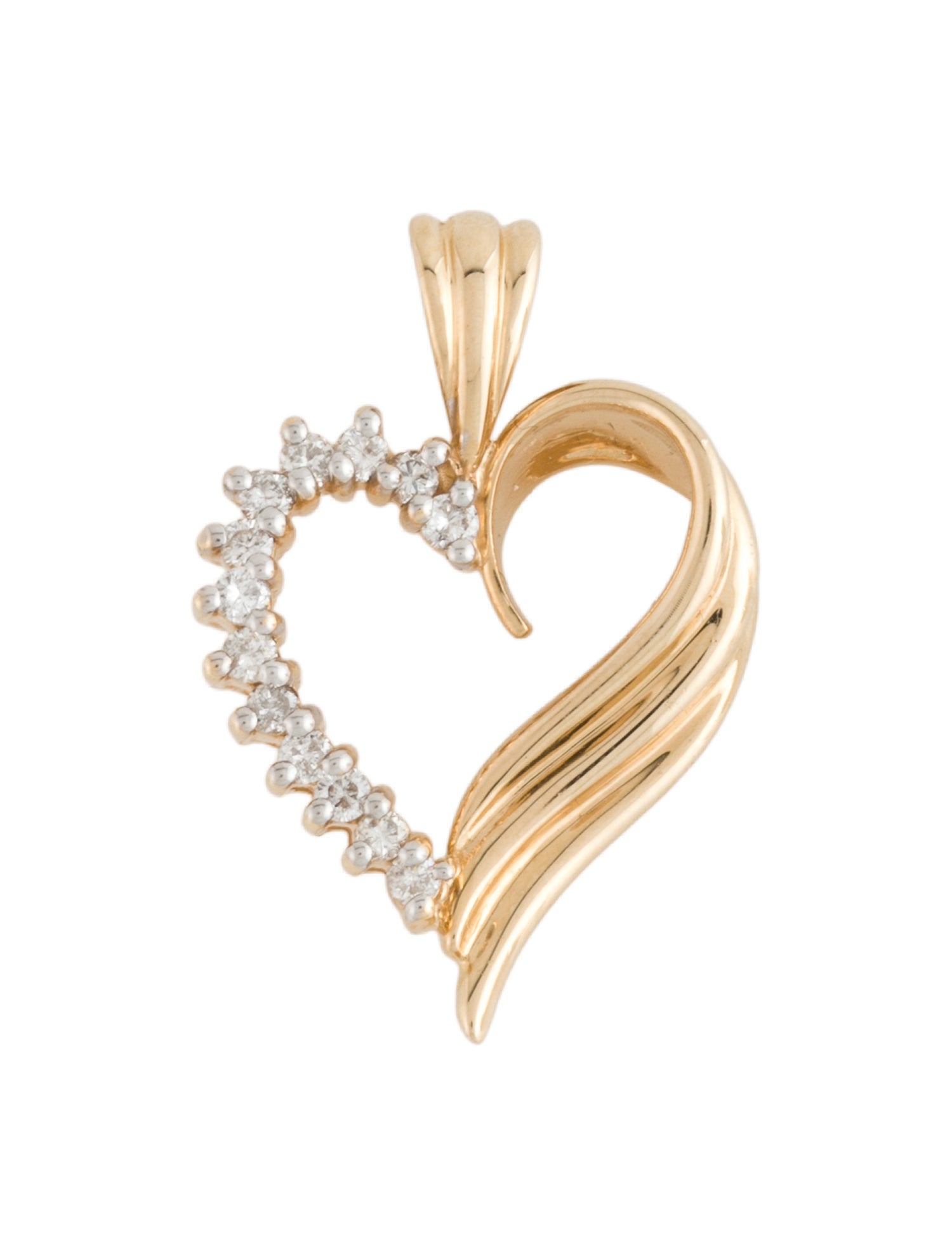 Pendant 14K Diamond Heart