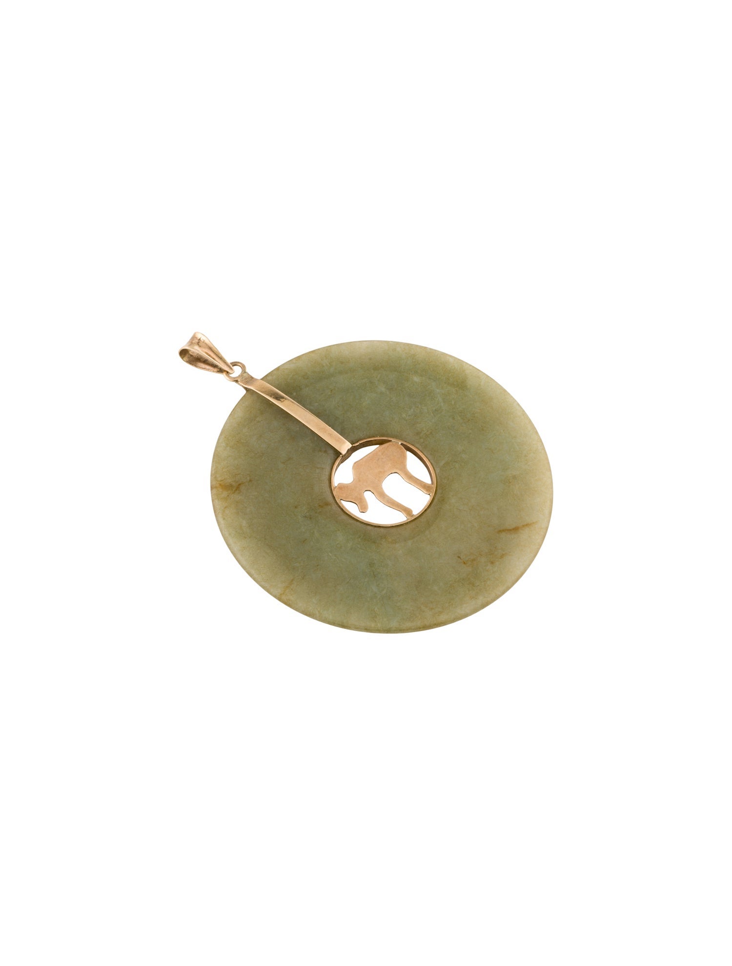 Pendant 14K Dyed Jadeite Pendant