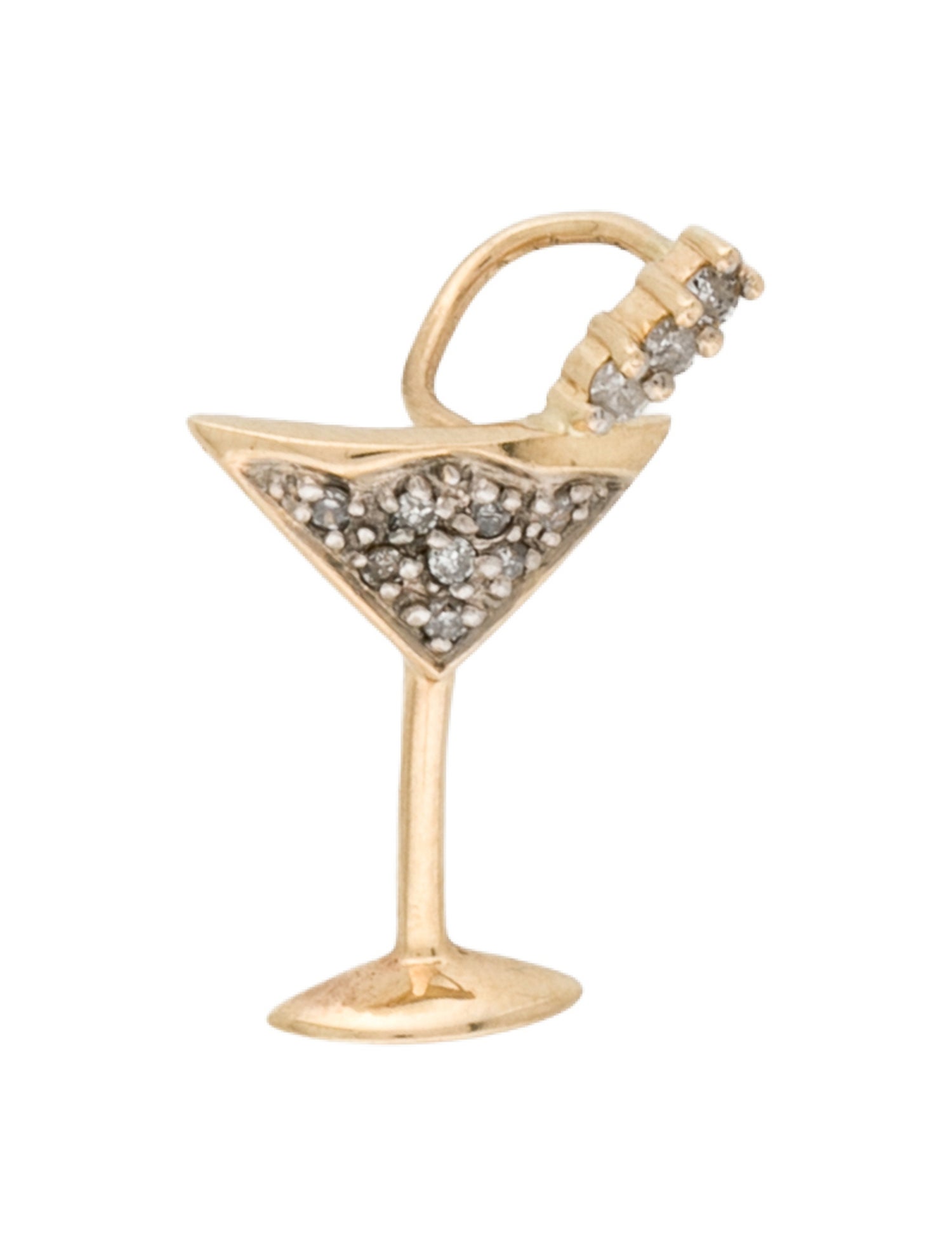 Pendant 14K Diamond Martini