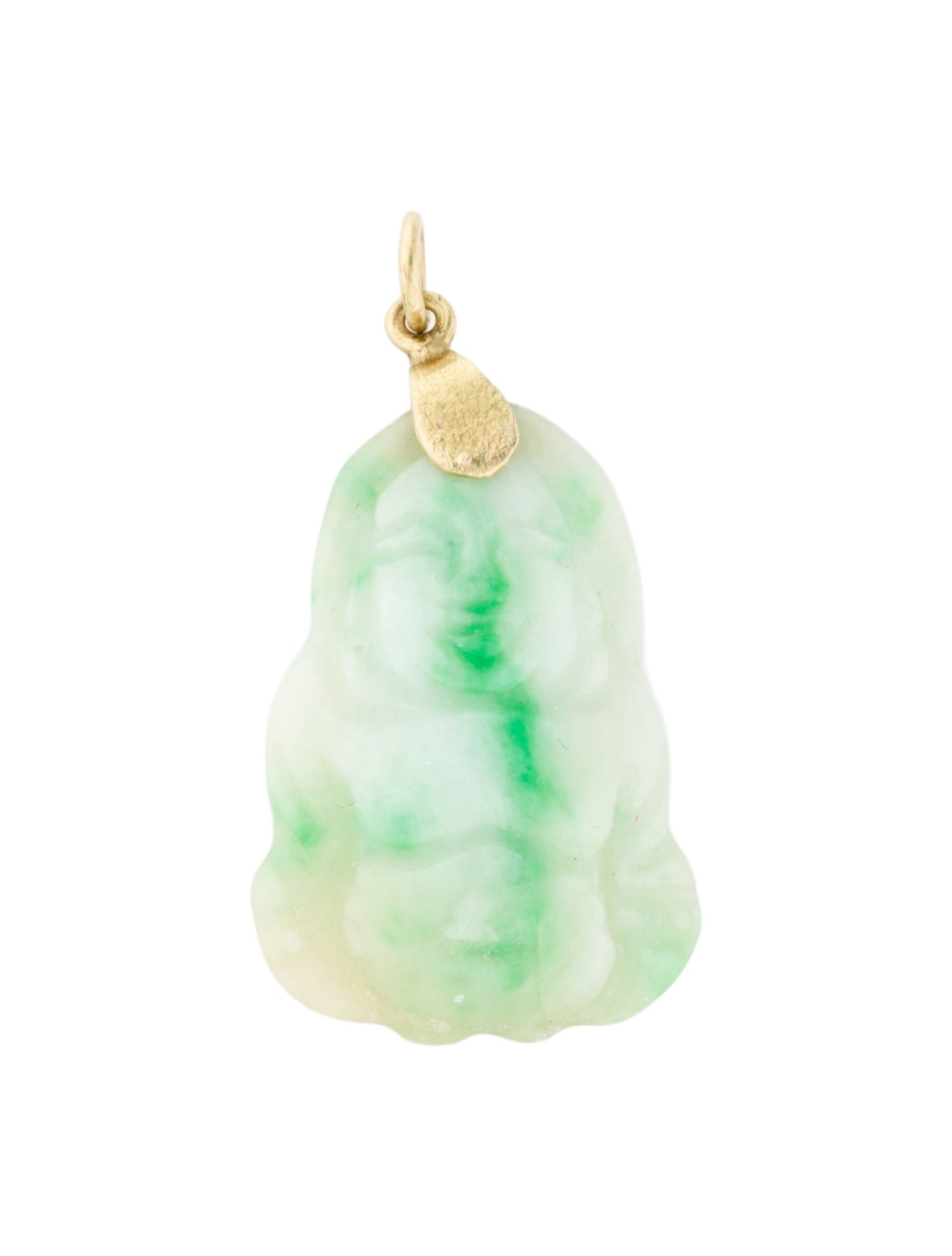 Pendant 16K Jadeite Buddha