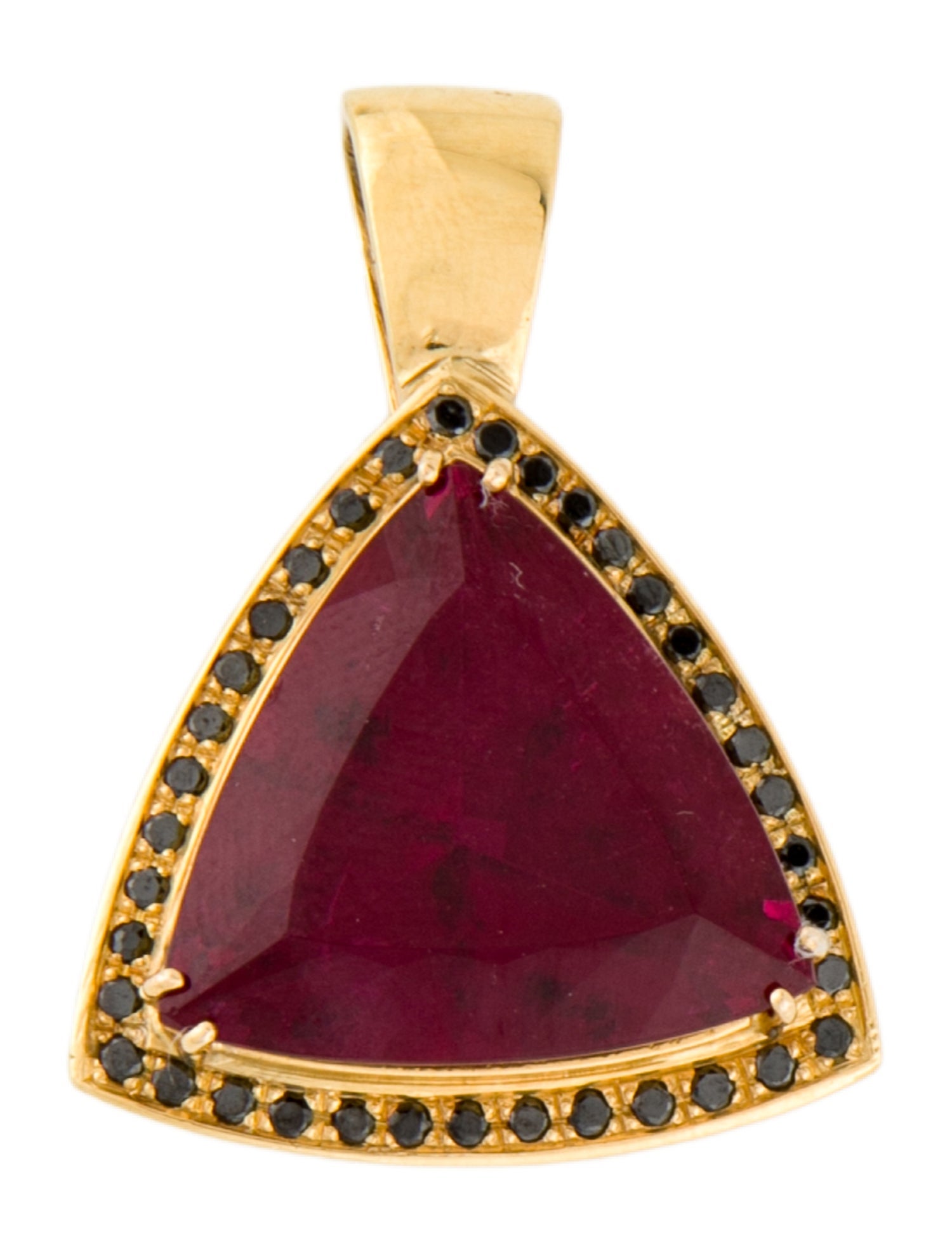 Pendant 18K 37.83ct Tourmaline & Diamond Halo