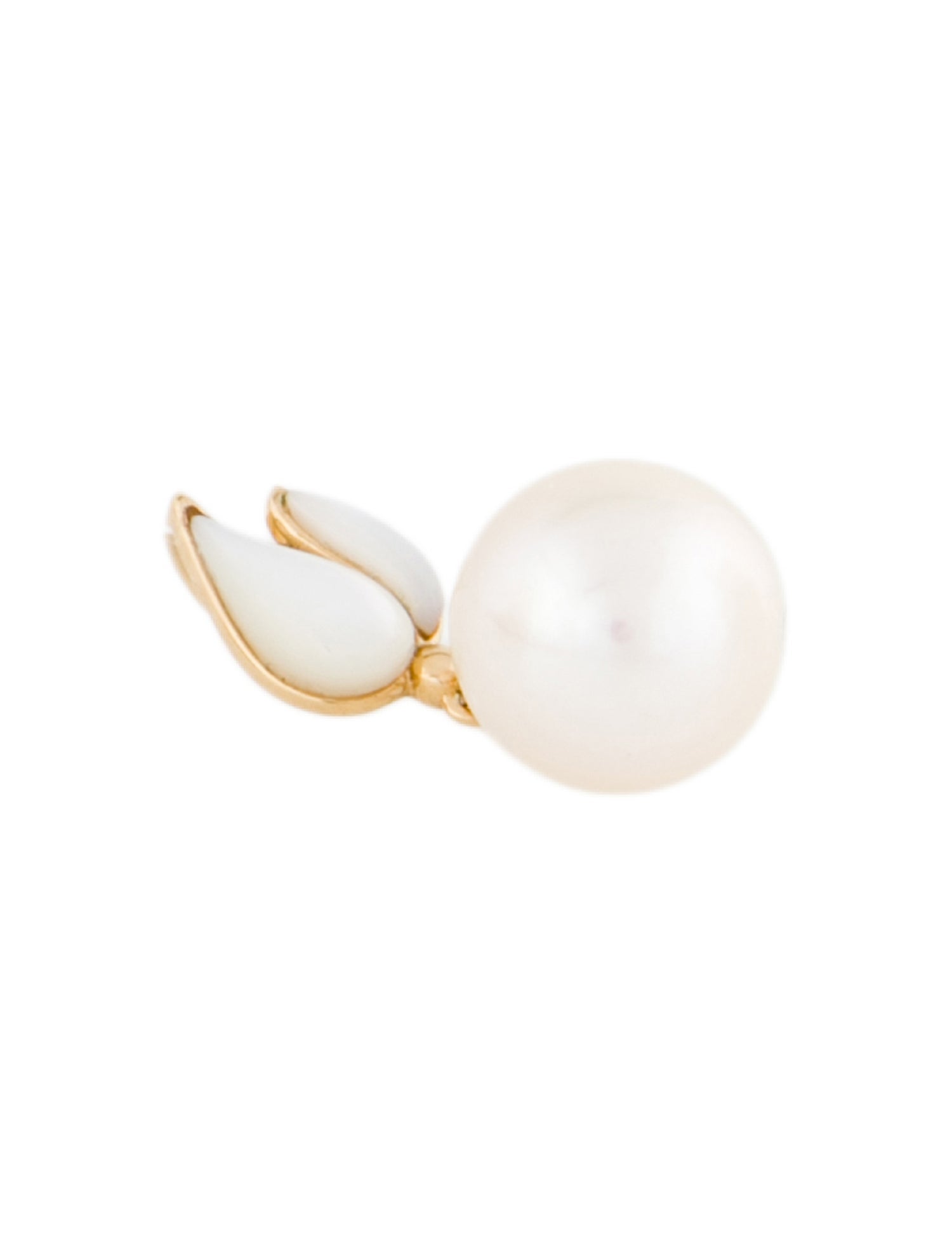 Pendant 18K Mother of Pearl & Pearl Drop Pendant