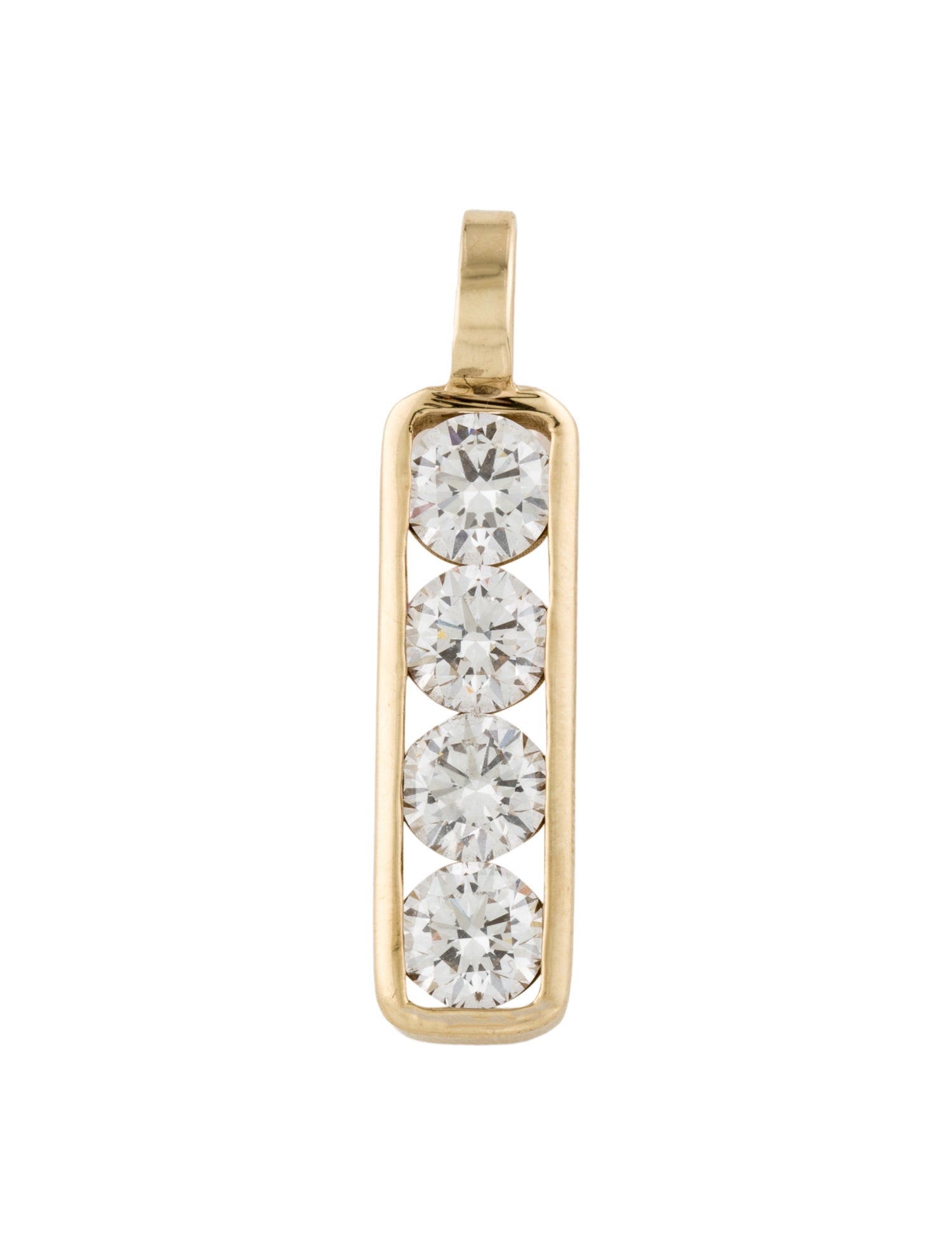 Pendant 10K 3.96ct Lab-Grown Diamond Pendant