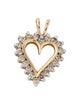 Pendant 10K 1.16ctw Diamond Heart Pendant