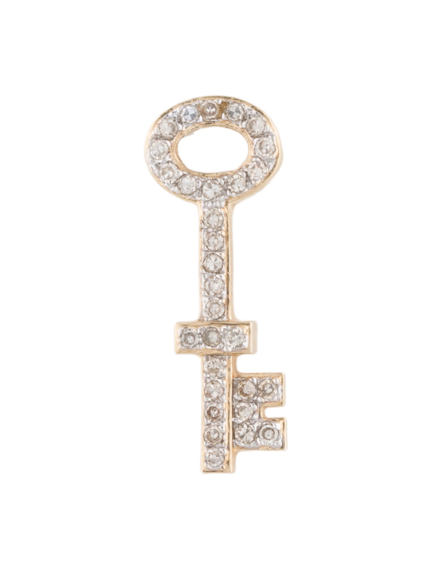 Pendant 14K Diamond Key Pendant