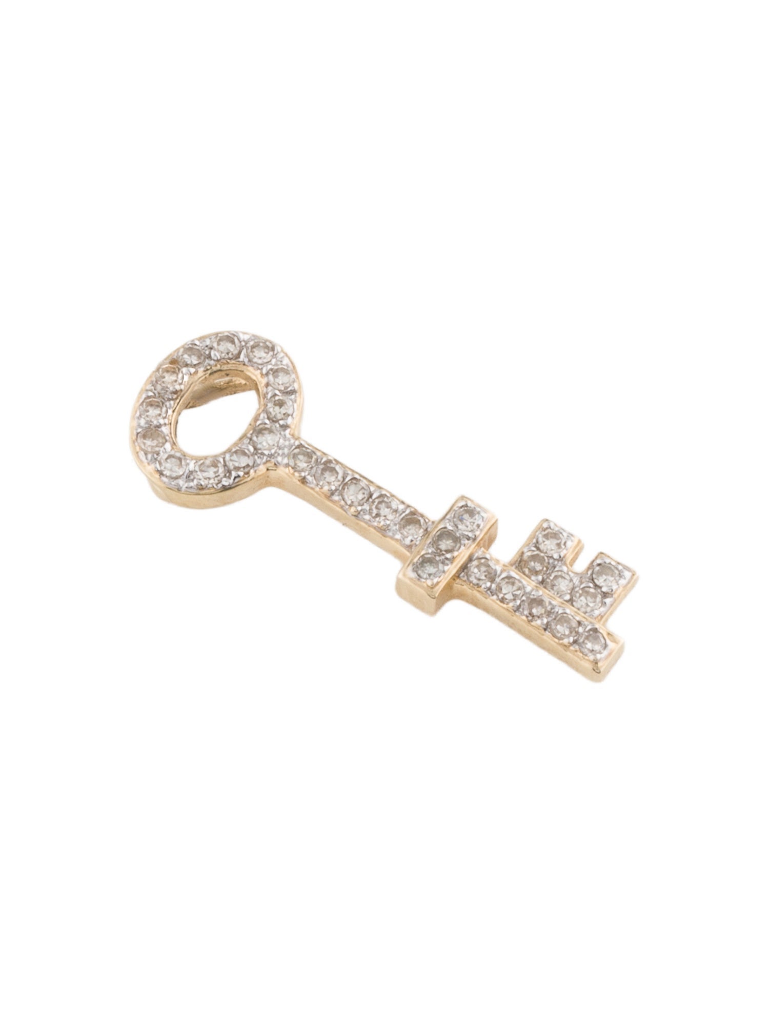 Pendant 14K Diamond Key Pendant