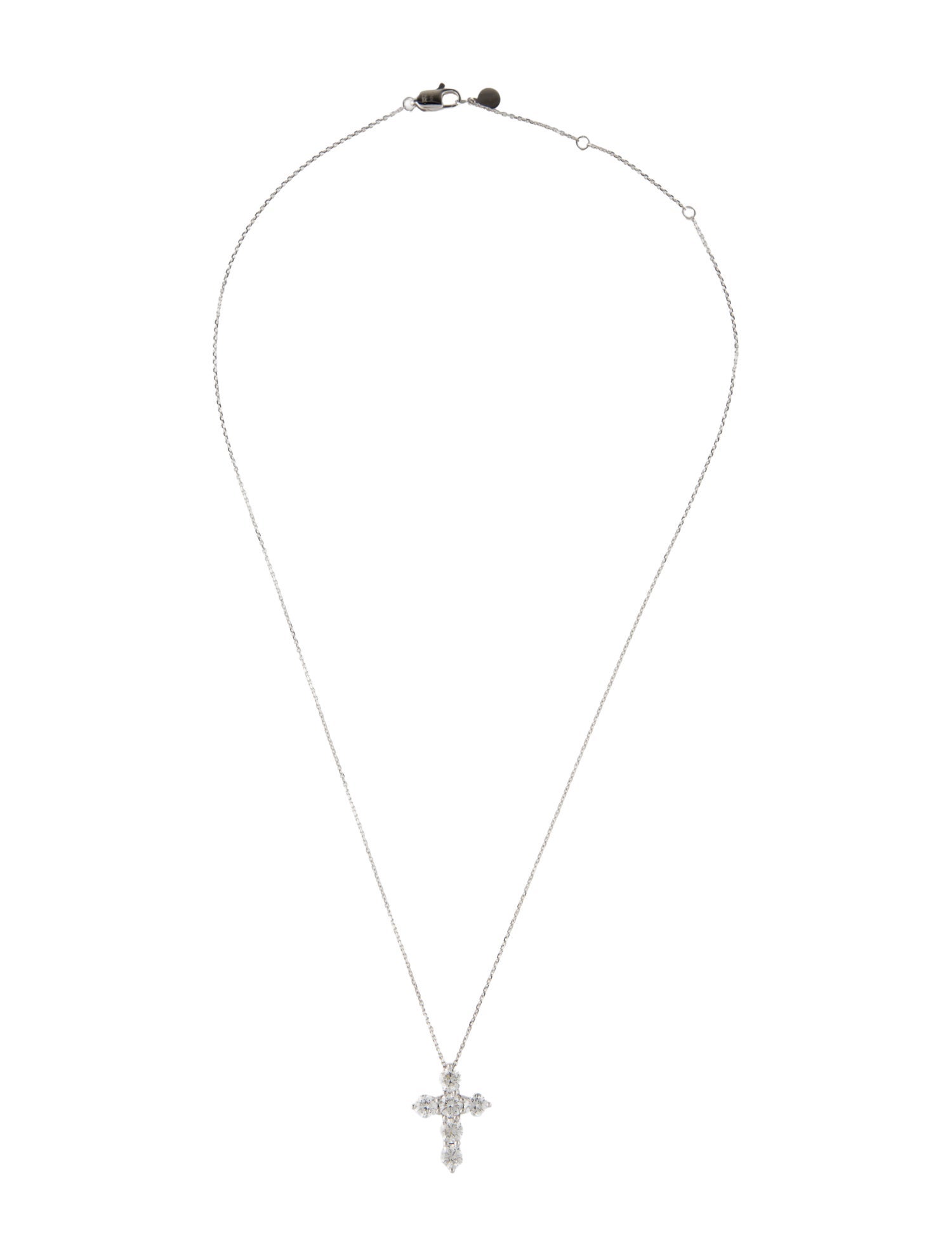 Pendant 14K Lab-Grown Diamond Cross Pendant Necklace