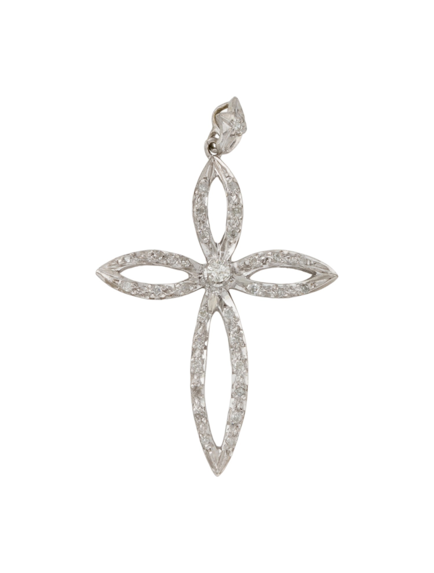 Pendant 10K Diamond Cross Pendant