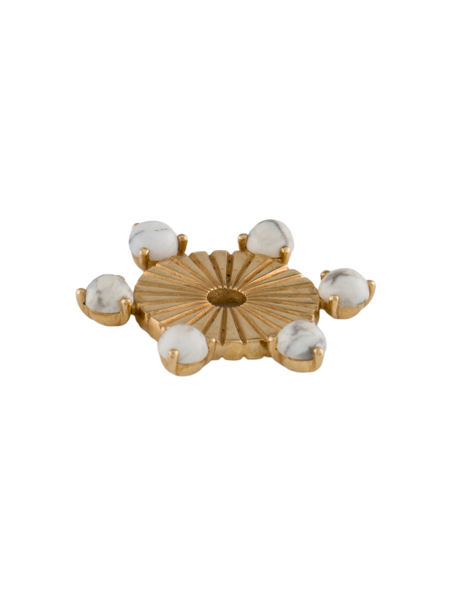 Pendant 18K Howlite Charm