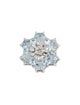 Pendant 18K 3.40ct Topaz & Diamond Flower Pendant