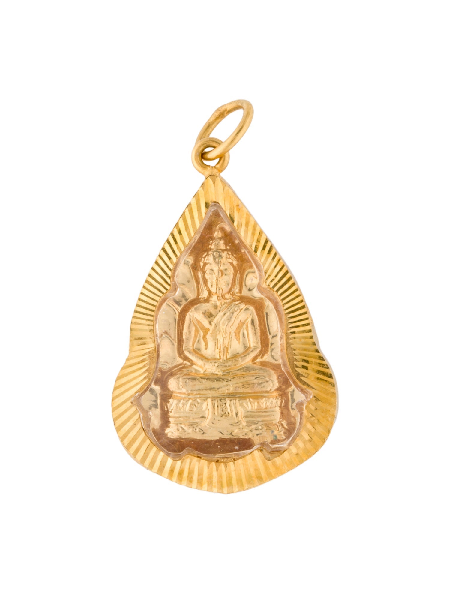 Pendant 14K Resin Buddha
