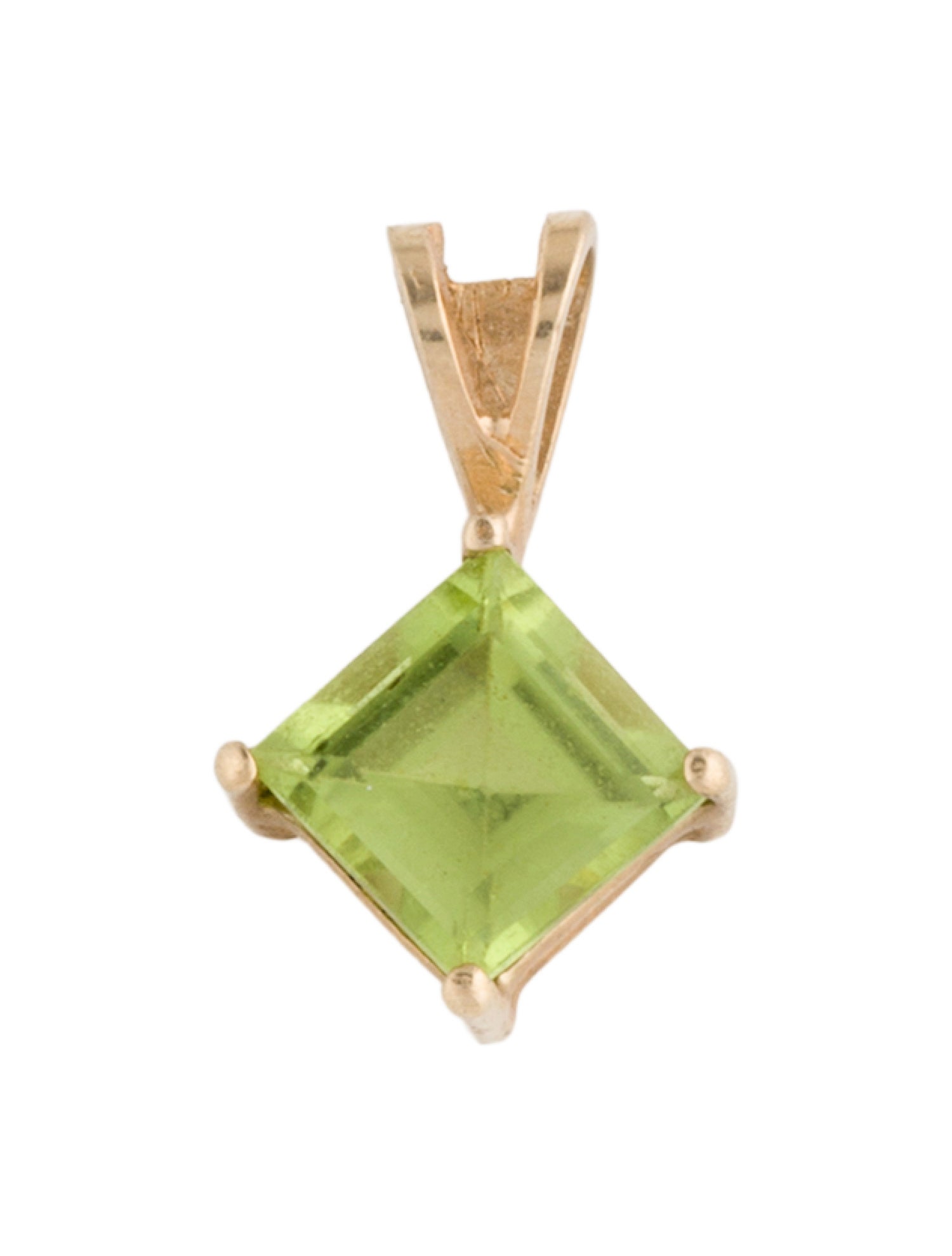 Pendant 10K 1.24 ct Peridot Pendant