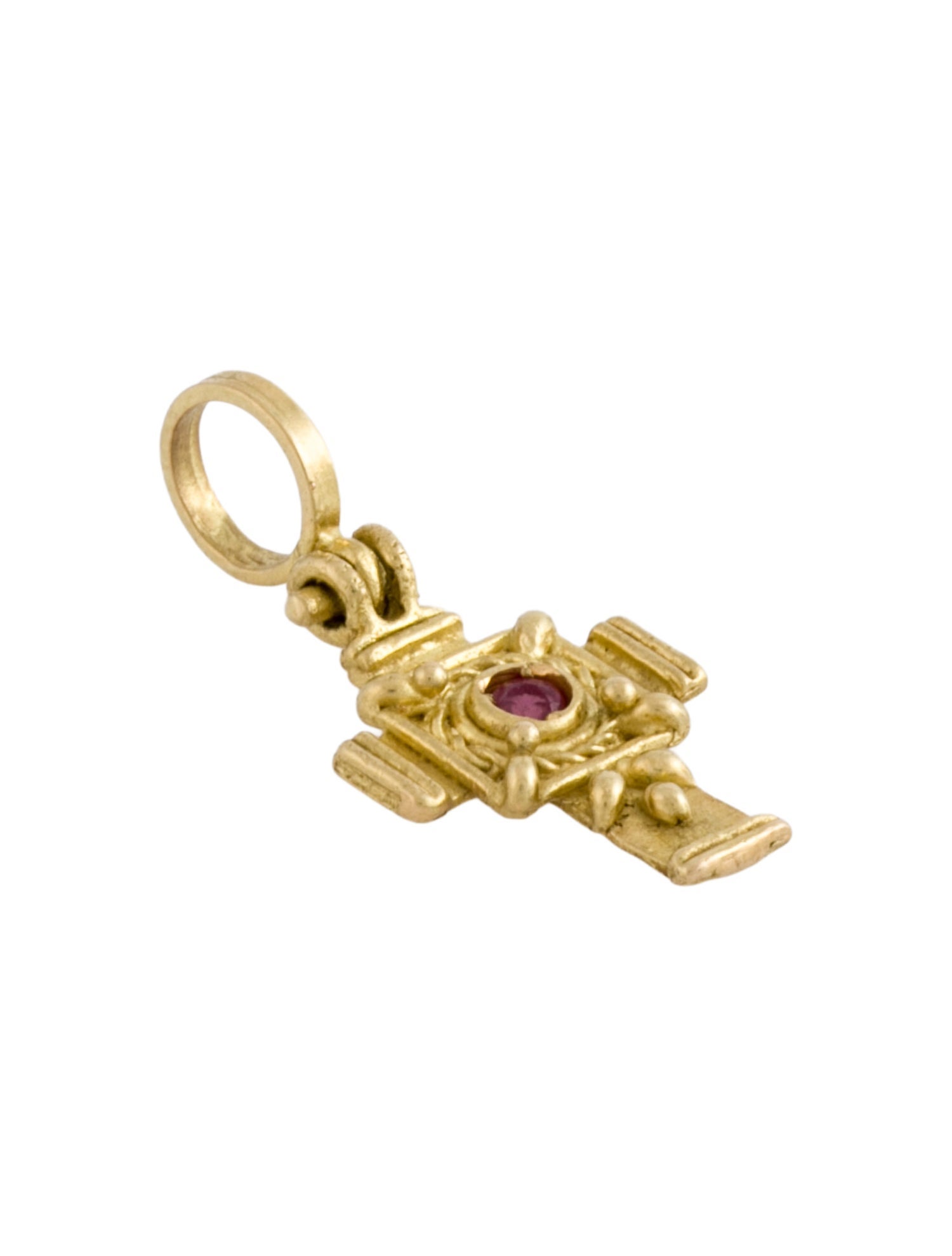 Pendant 18K Ruby Cross