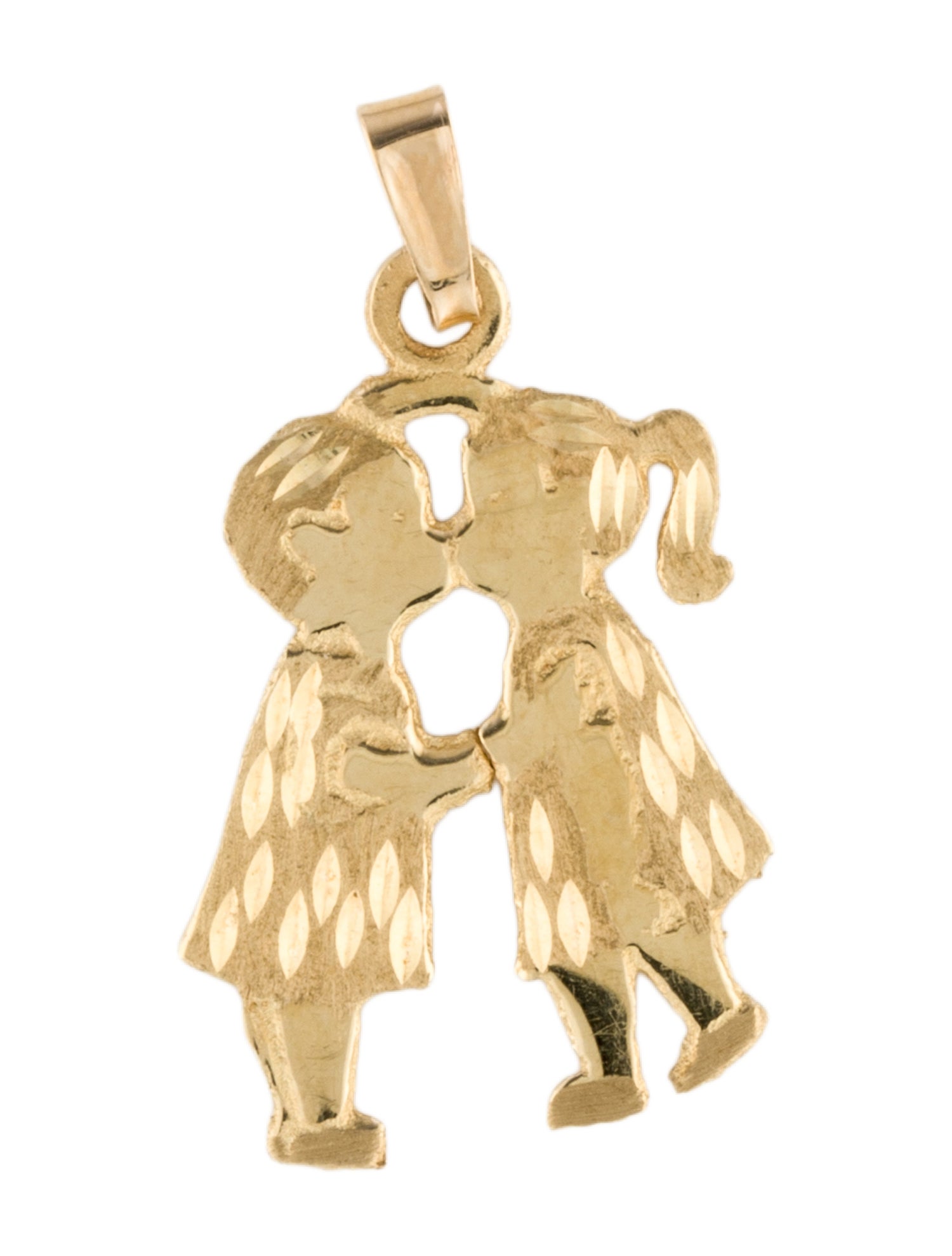 Pendant 14K Boy & Girl Pendant