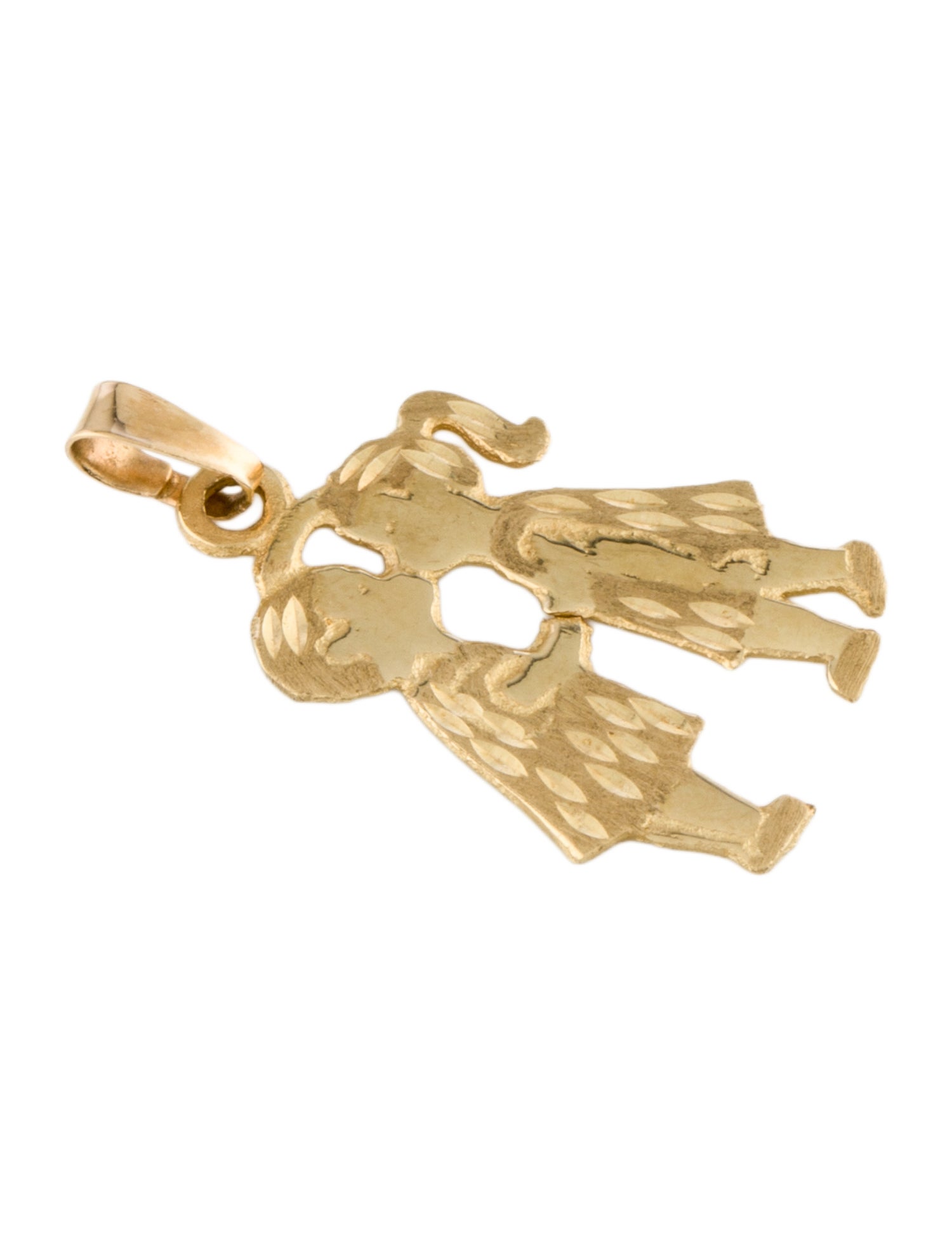 Pendant 14K Boy & Girl Pendant