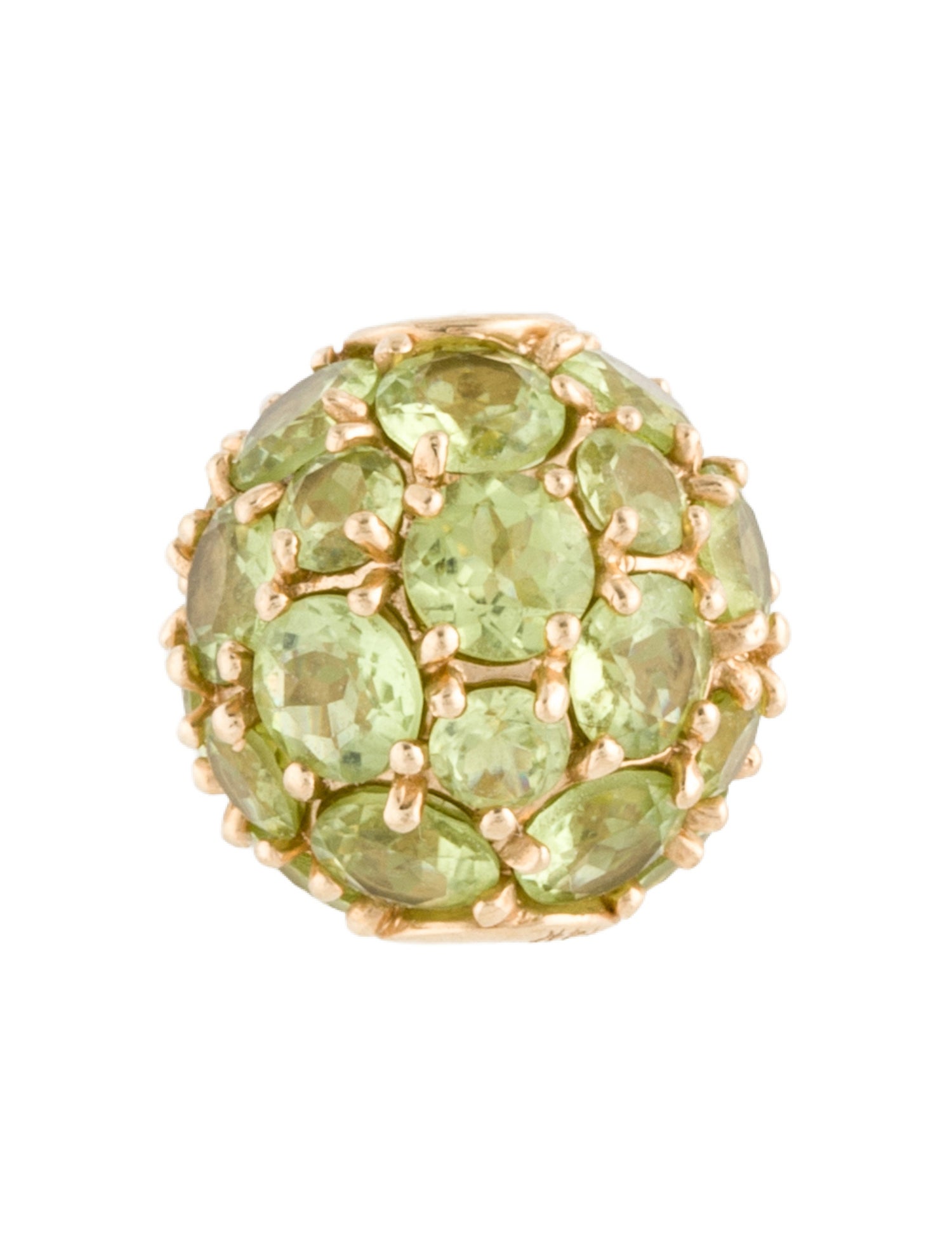 Pendant 14K 6.34ctw Peridot Ball