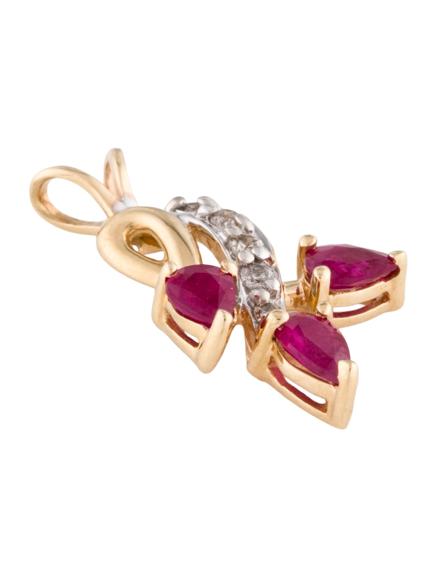 Pendant 14K Ruby & Diamond