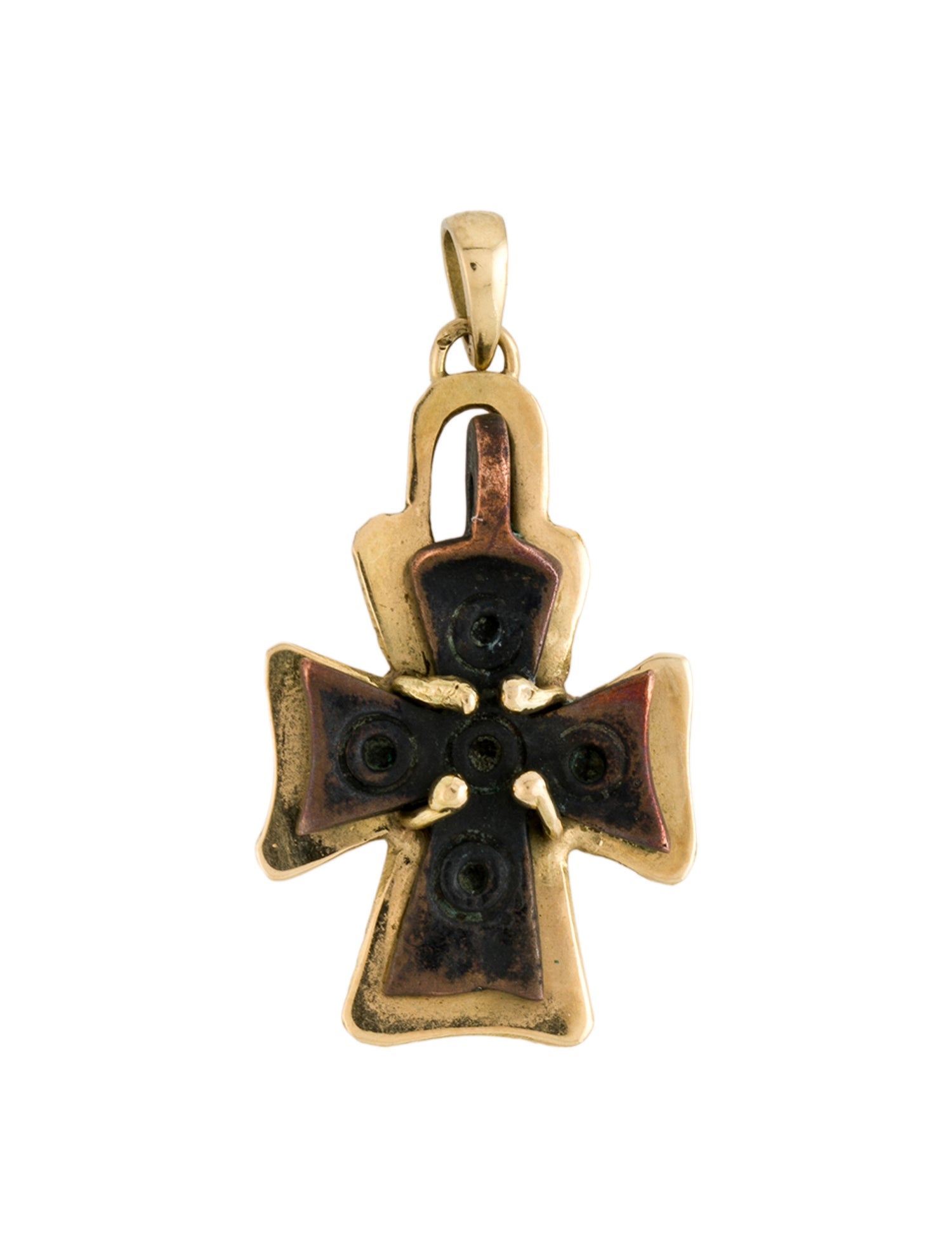 Pendant Two-Tone Cross