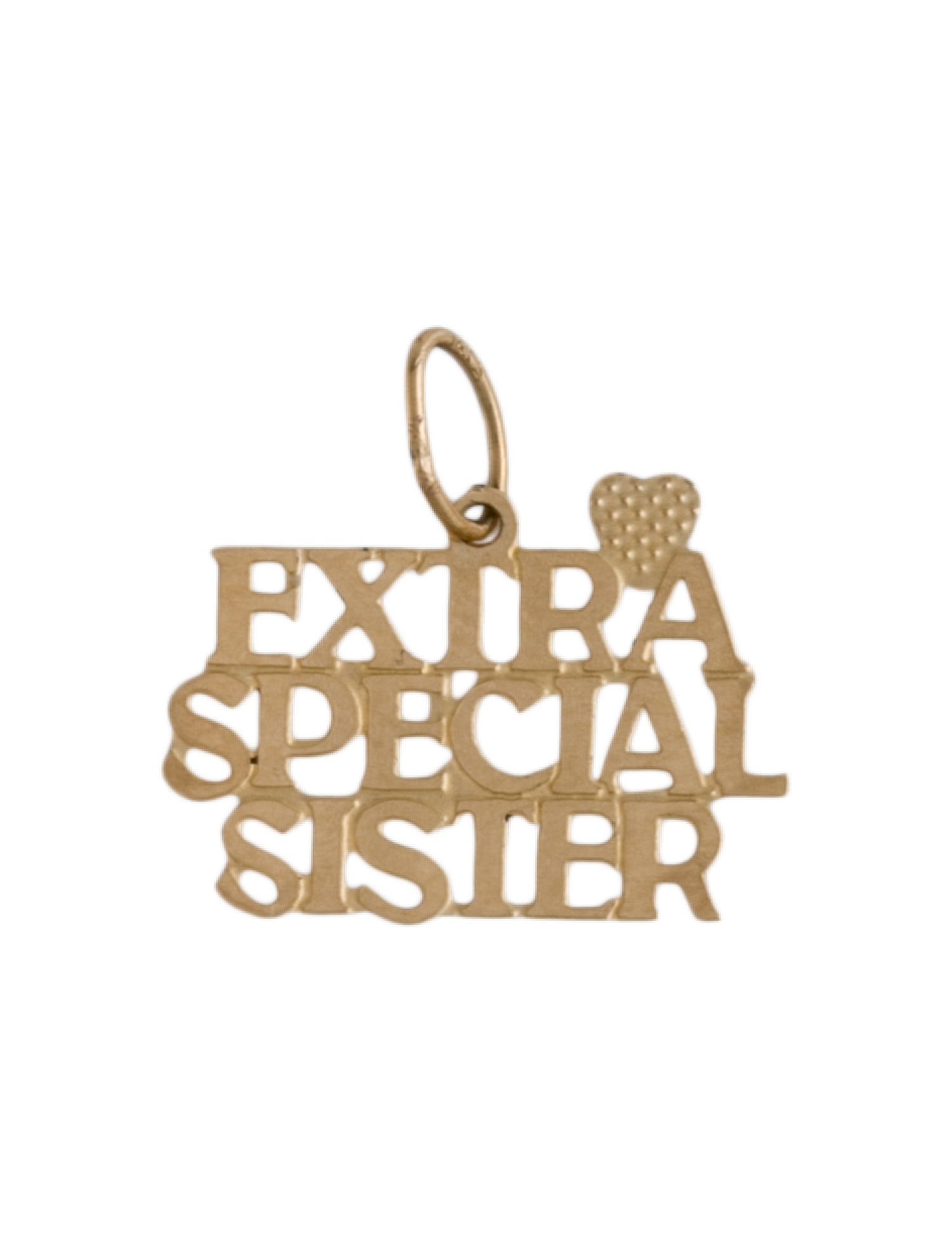 Pendant 14K 'EXTRA SPECIAL SISTER' Pendant