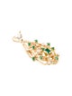 Pendant 14K 1.04ctw Emerald & Diamond Textured Pendant
