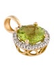 Pendant 14K 1.20ct Peridot & Diamond Pendant